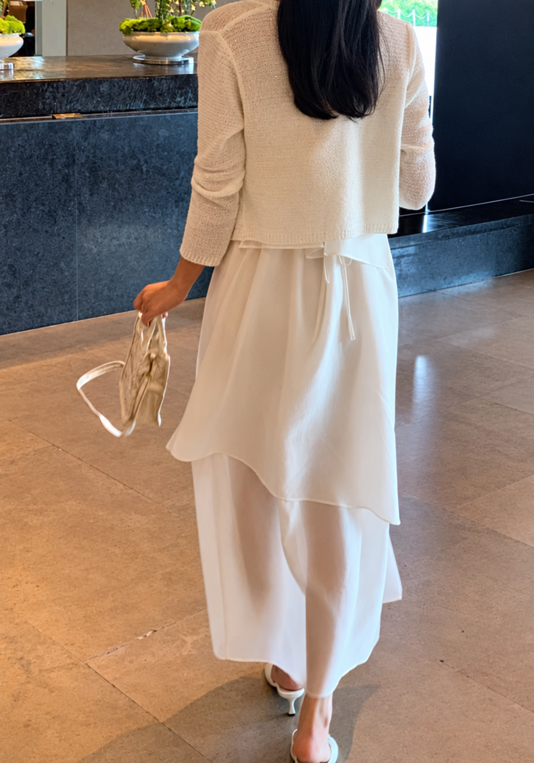 Layered Tencel Slip Dress