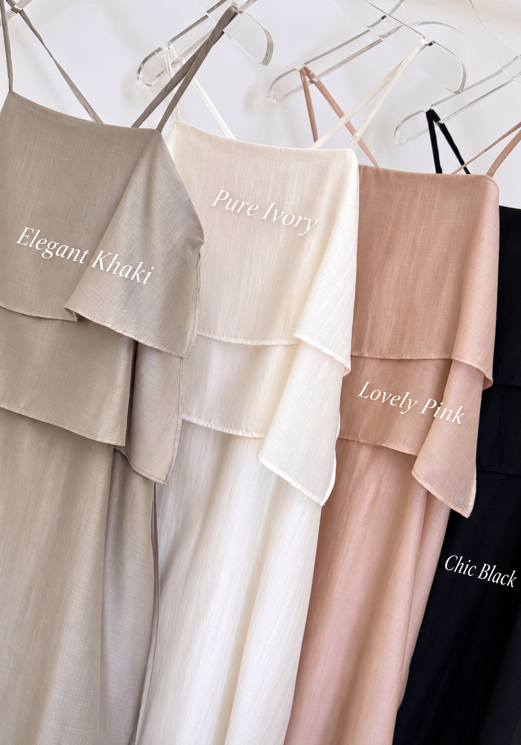 Layered Tencel Slip Dress