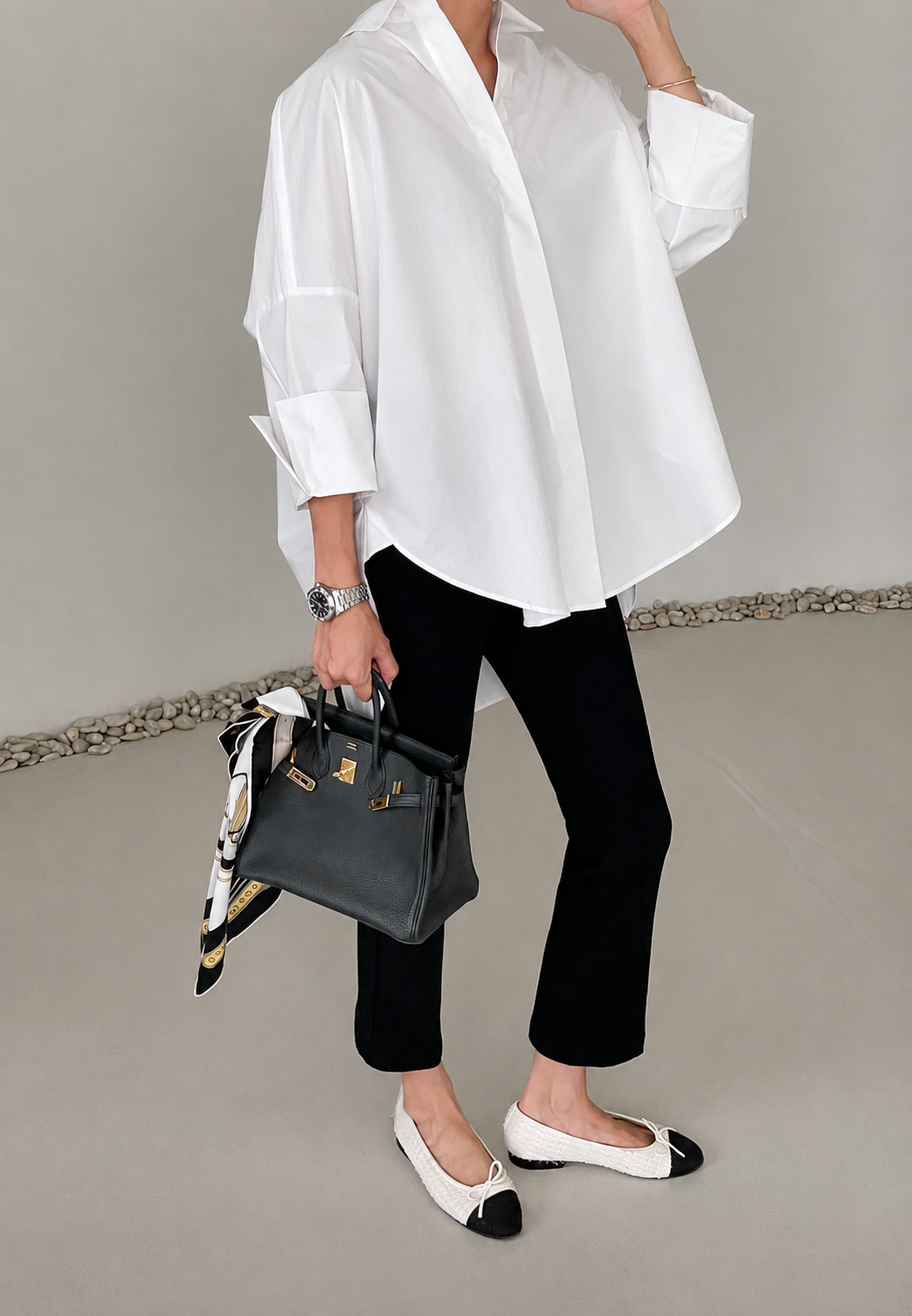 Oversized Asymmetric Long Shirt