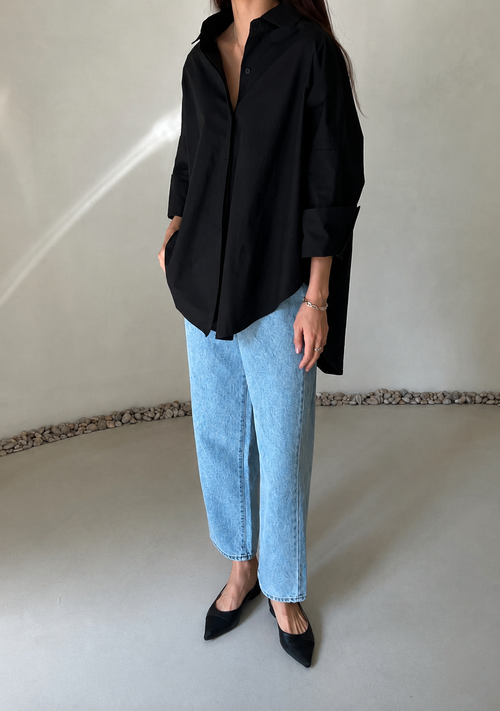 [Best Seller] Oversized Asymmetric Long Shirt