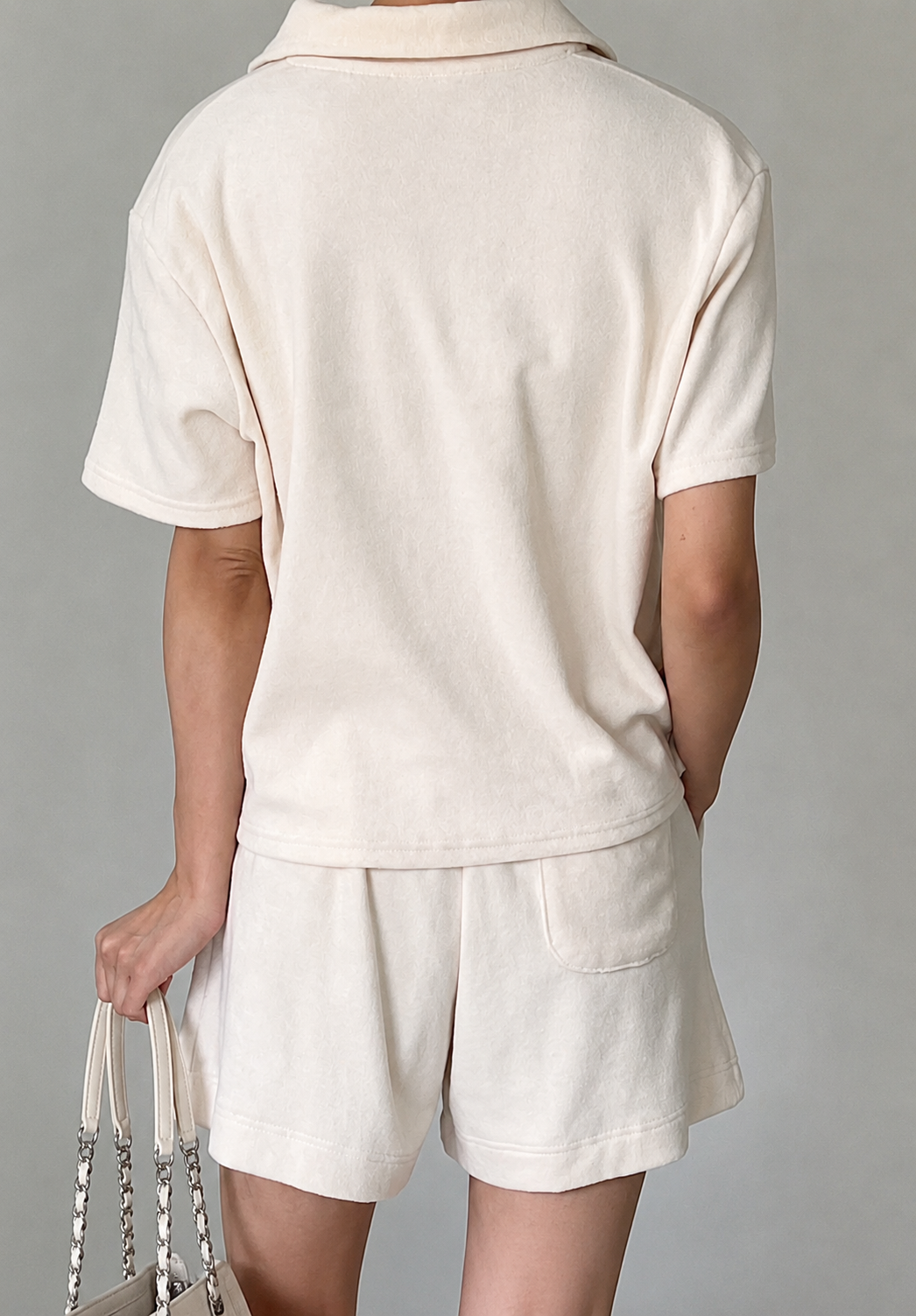 Terry Polo & Shorts Set