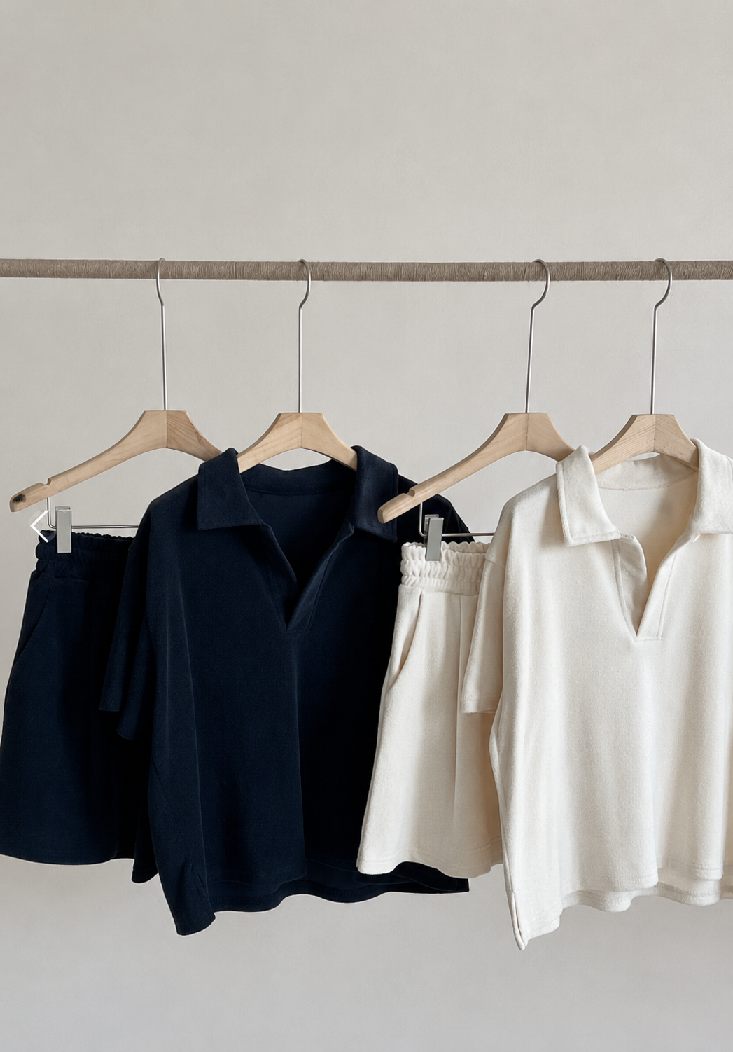 Terry Polo & Shorts Set