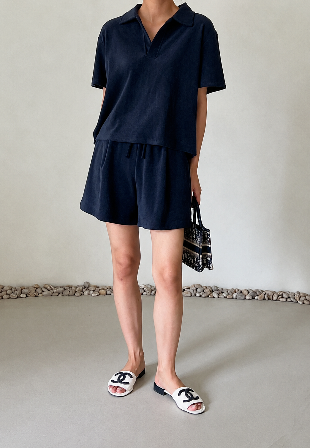 Terry Polo & Shorts Set