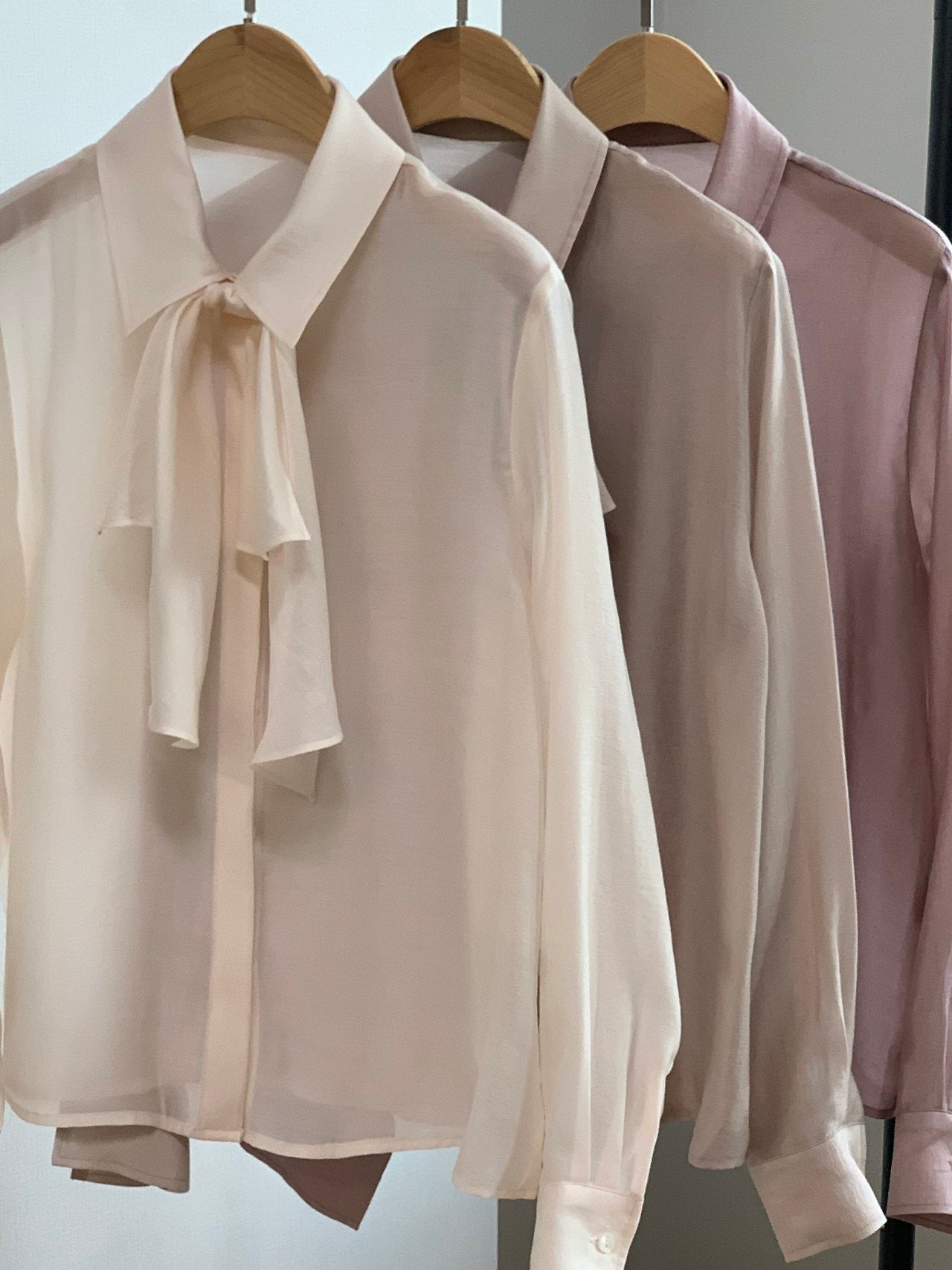2-Way Hidden-Placket Tencel Blouse