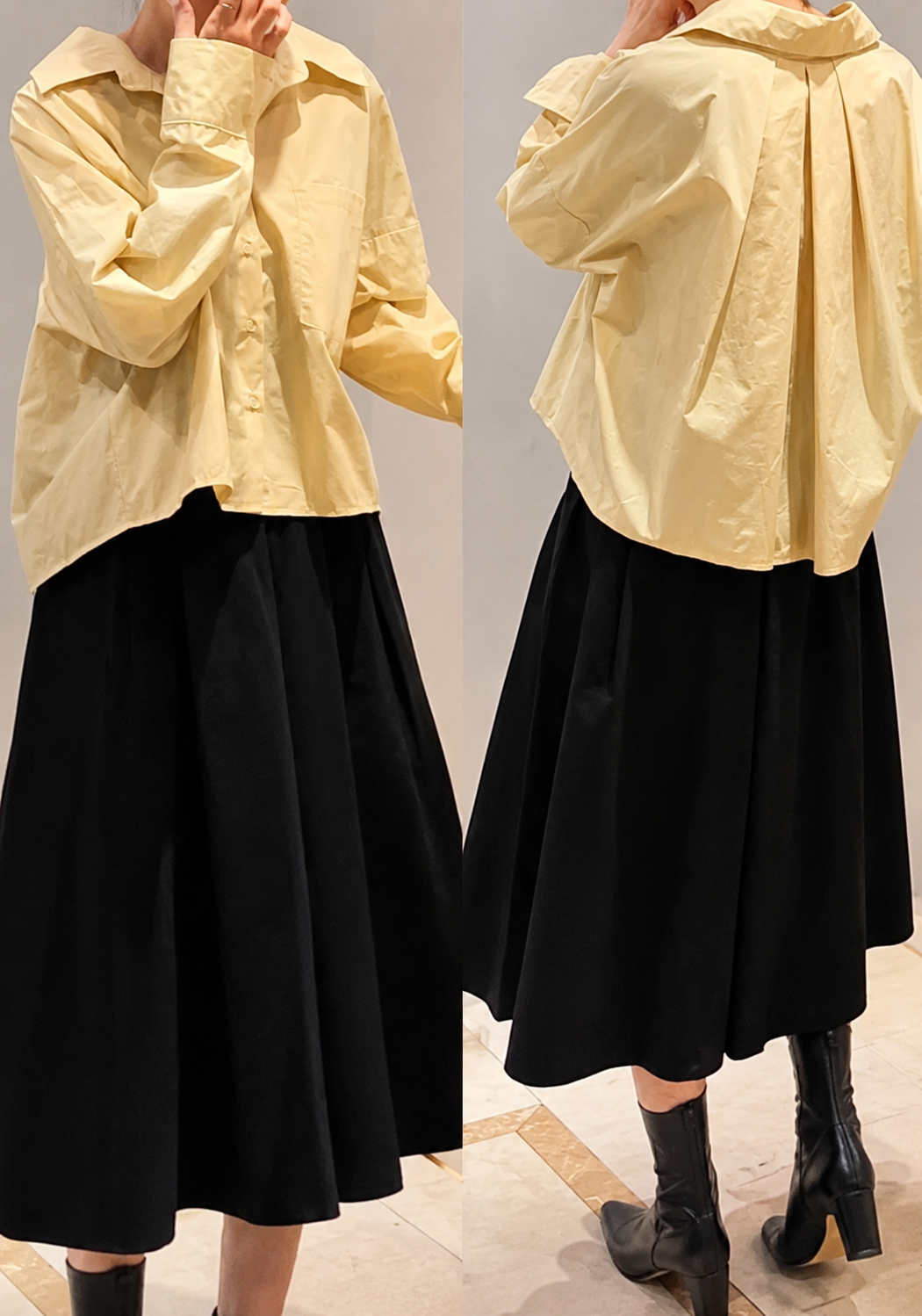 Back-Pleated Timeless Shirt