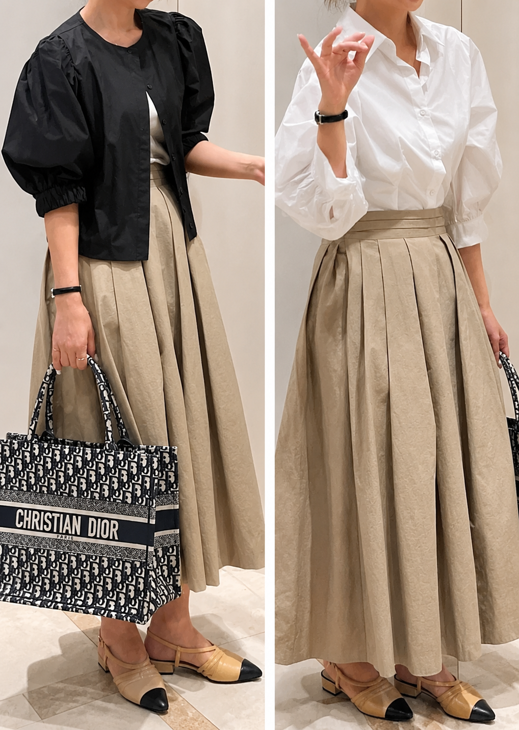 Maxi Pleated Long Skirt