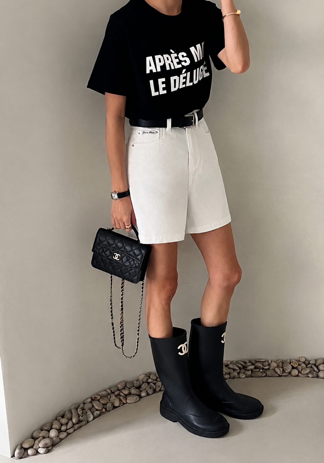 Structured Wide-Leg Cotton Shorts