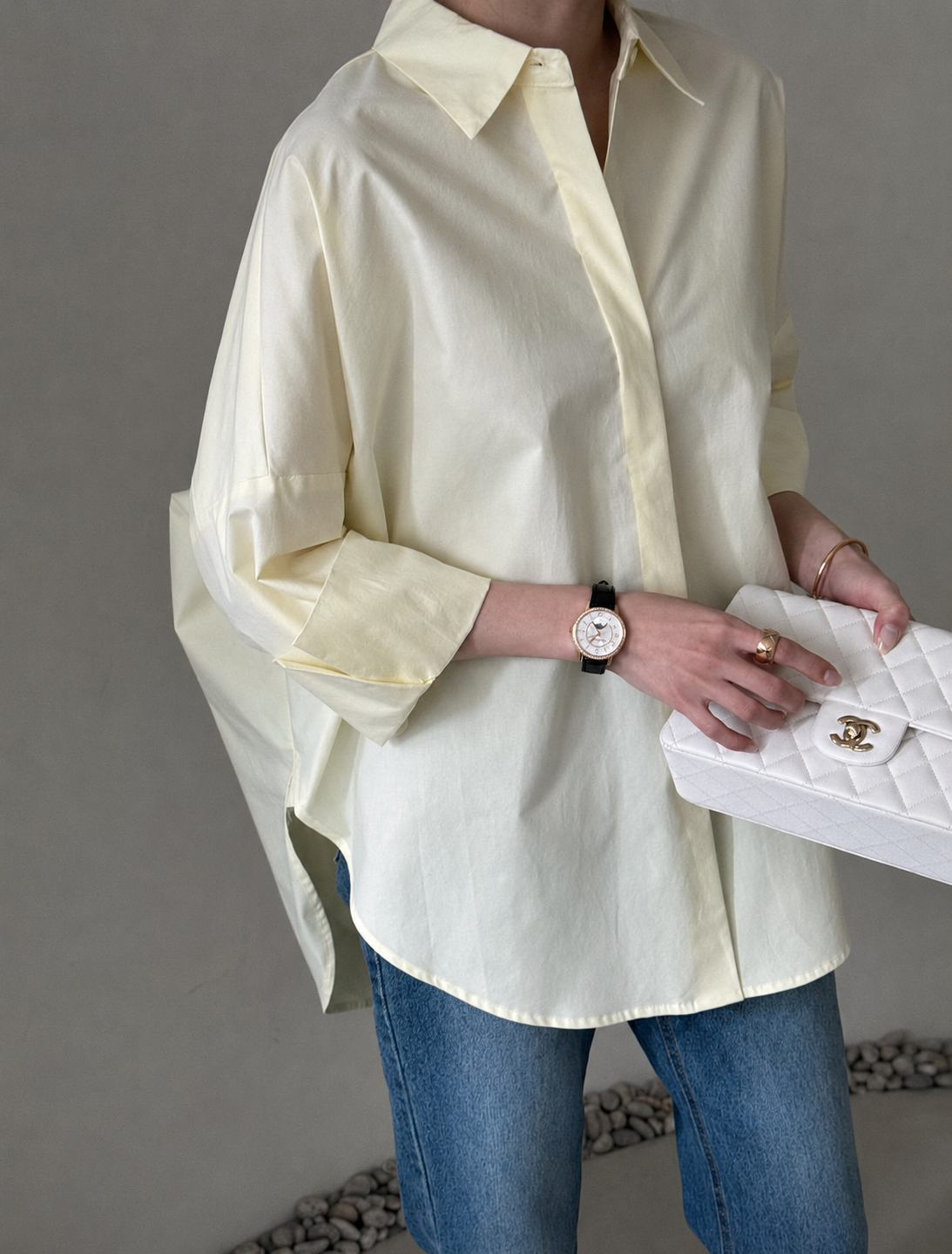 [Best Seller] Oversized Asymmetric Long Shirt