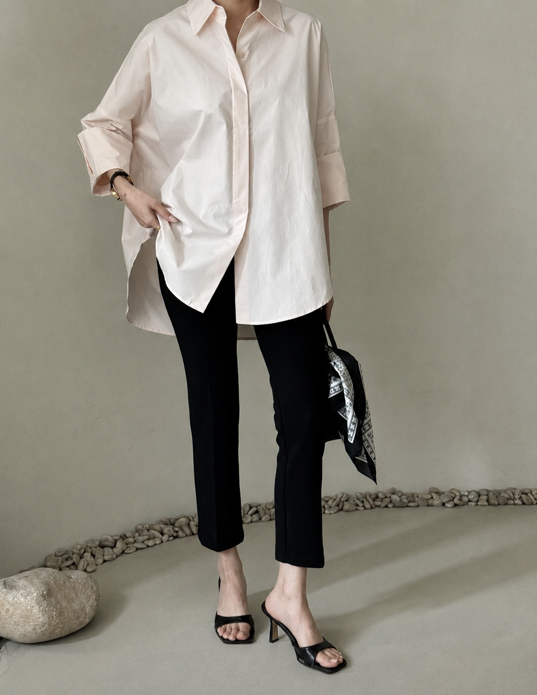[Best Seller] Oversized Asymmetric Long Shirt