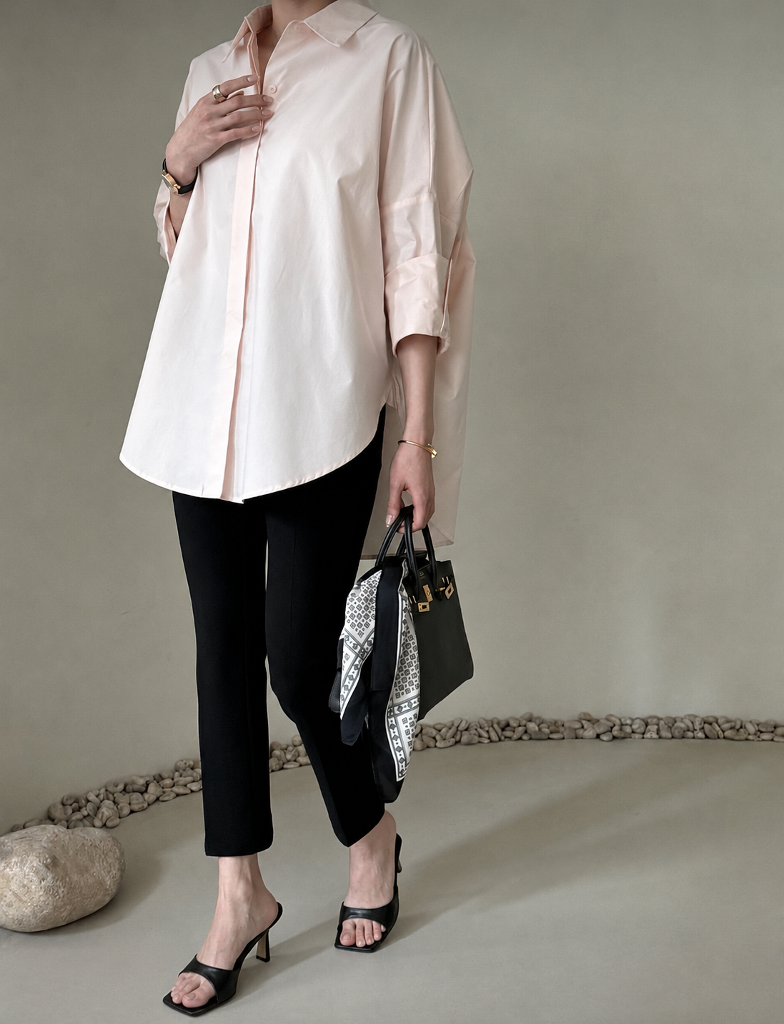 [Best Seller] Oversized Asymmetric Long Shirt