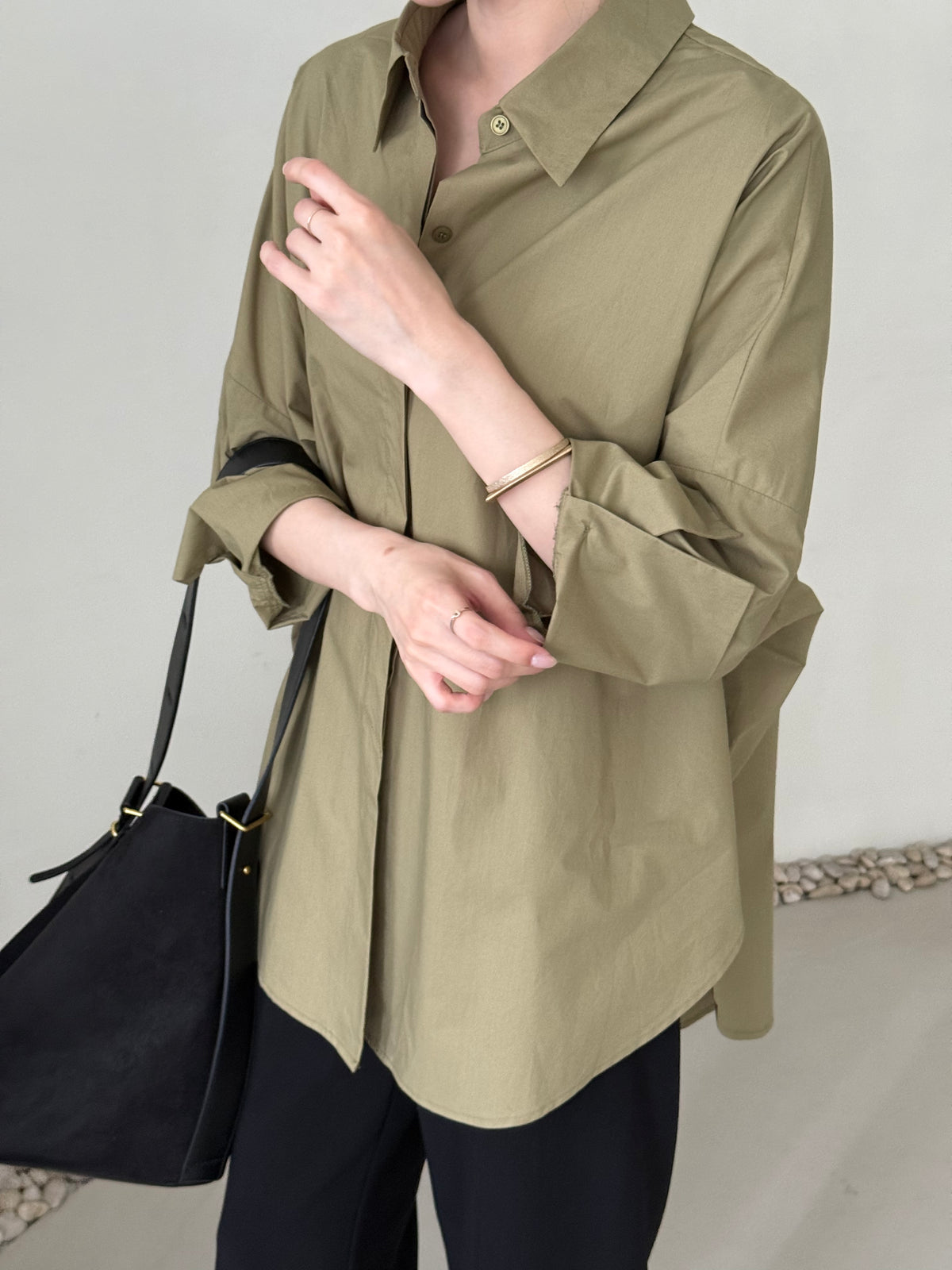 [Best Seller] Oversized Asymmetric Long Shirt