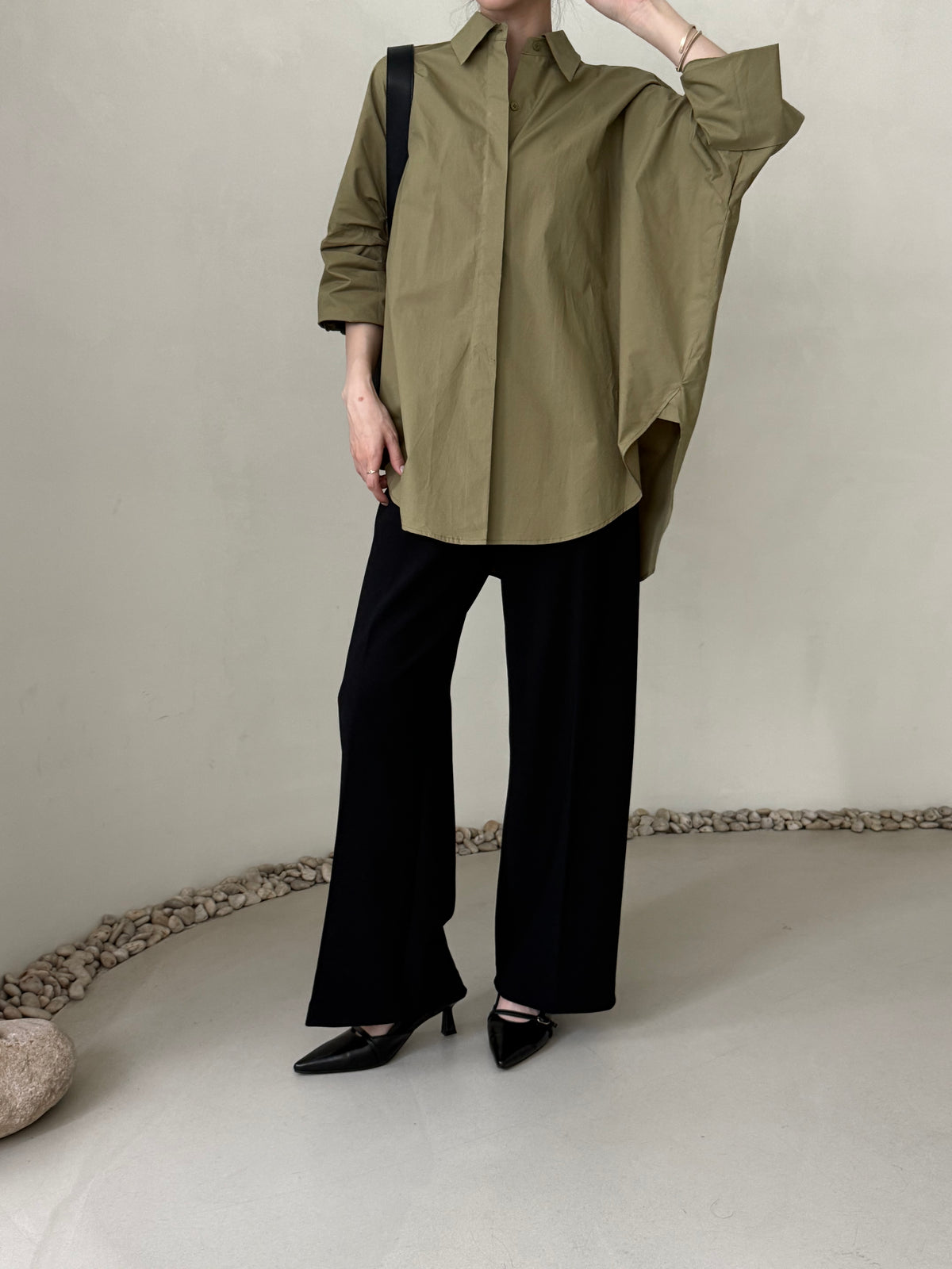 [Best Seller] Oversized Asymmetric Long Shirt