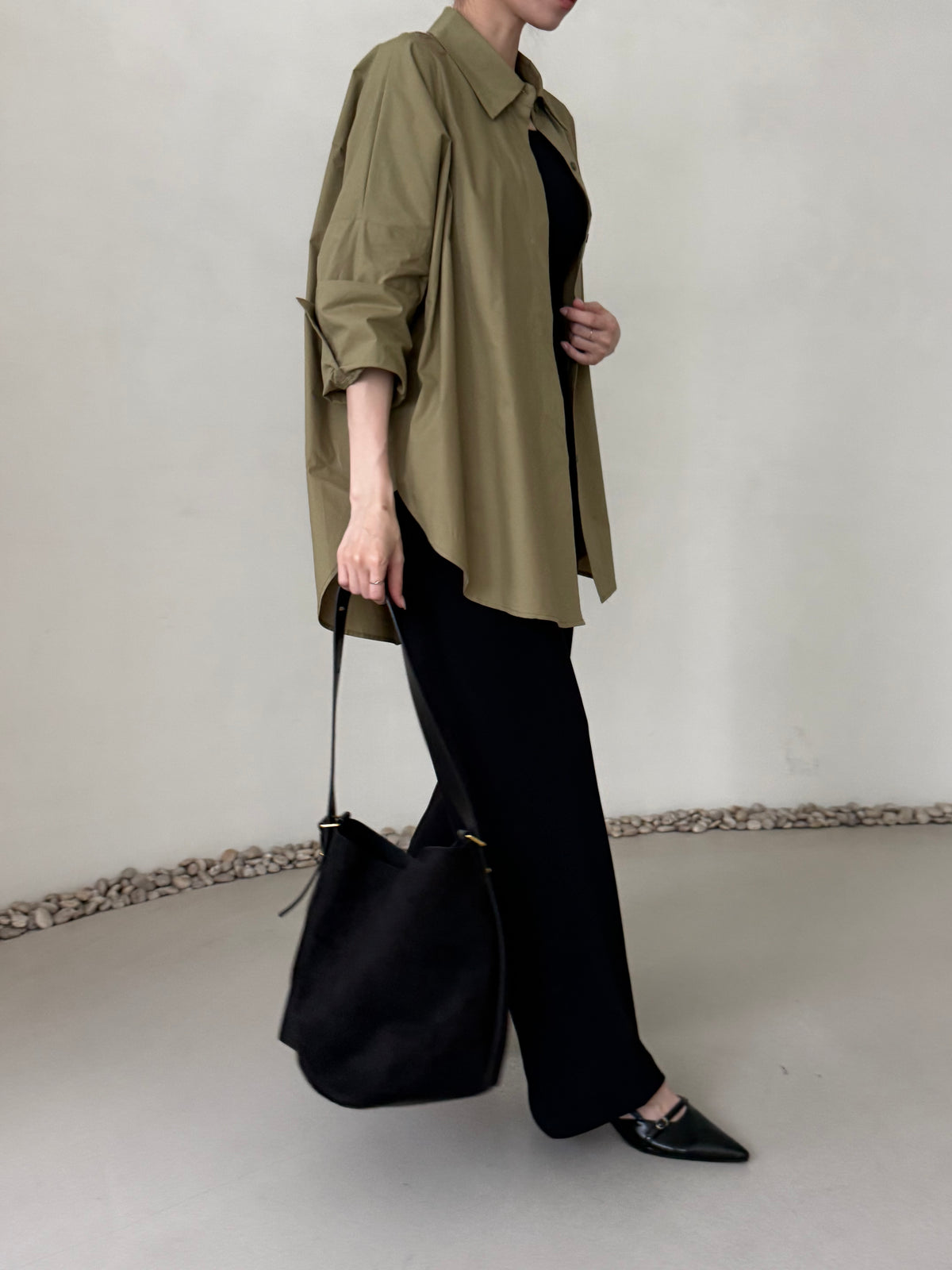 [Best Seller] Oversized Asymmetric Long Shirt