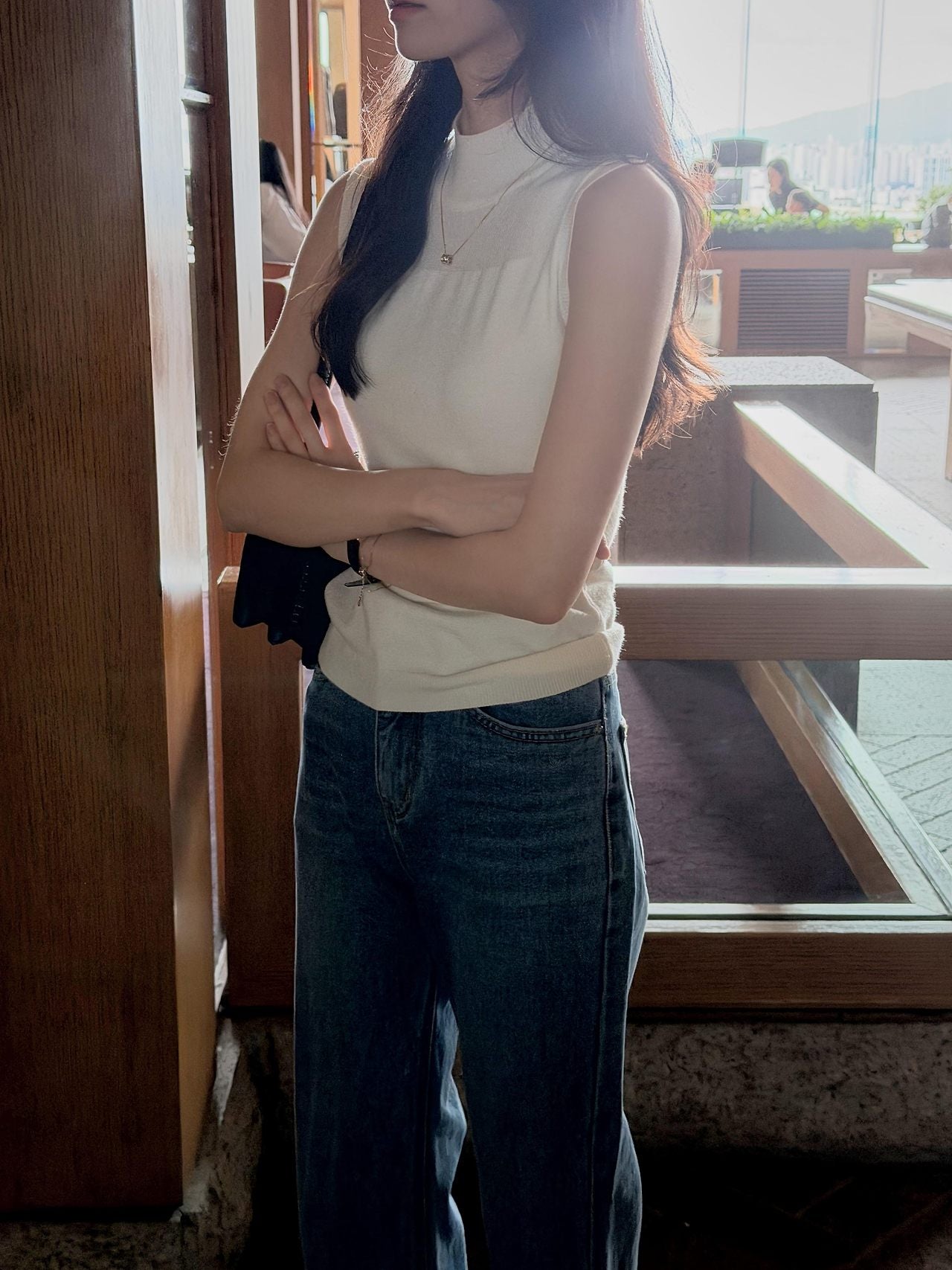 Soft Veil Sleeveless Knit