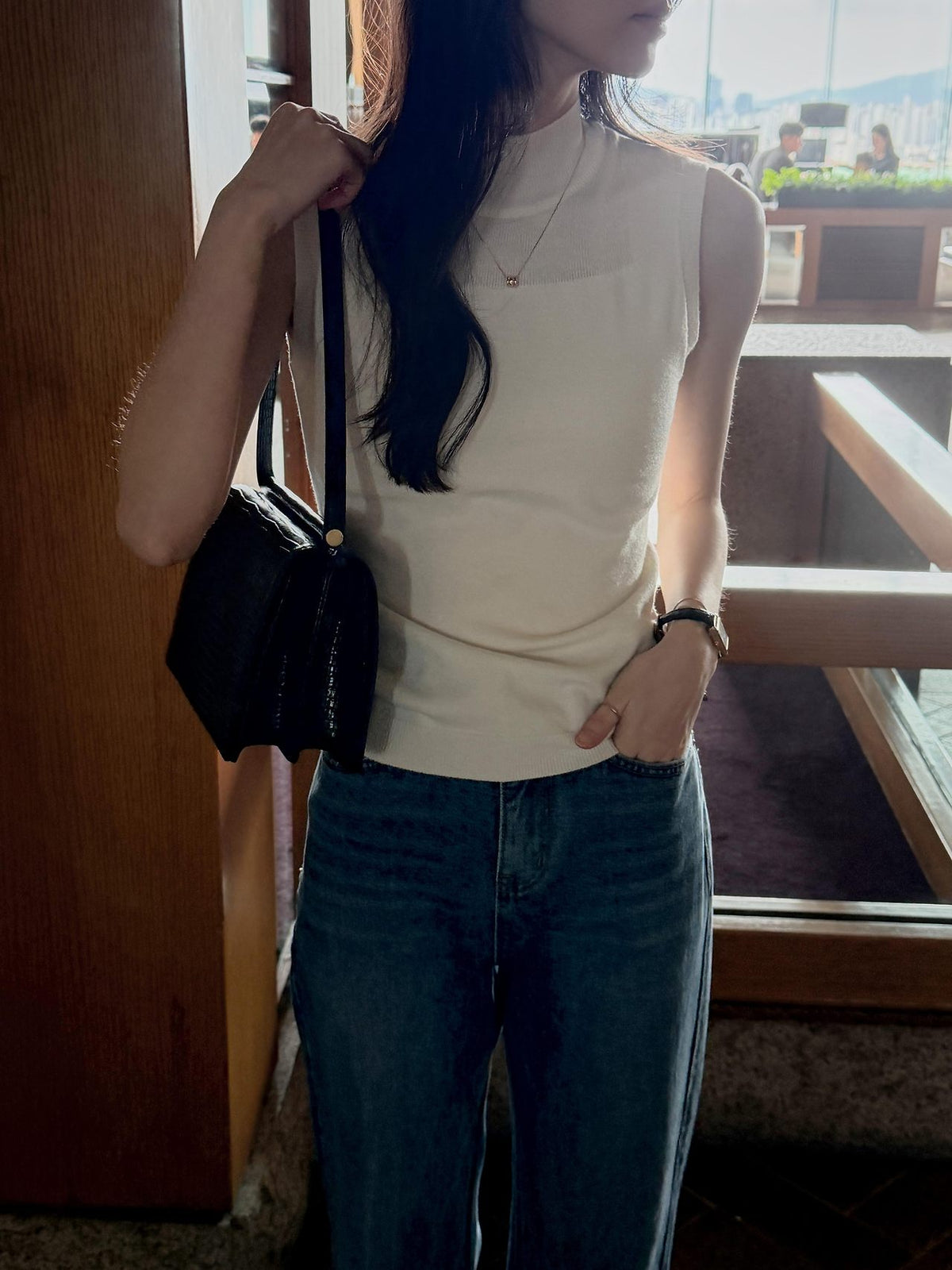 Soft Veil Sleeveless Knit