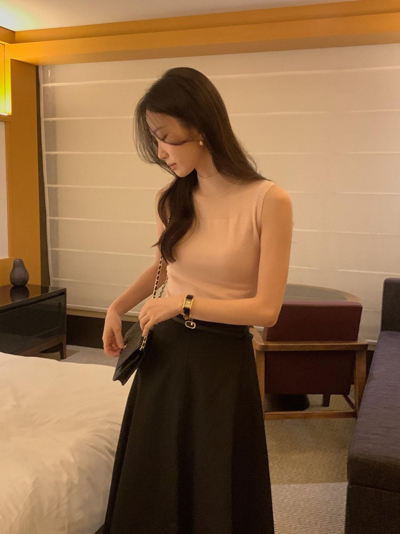Soft Veil Sleeveless Knit
