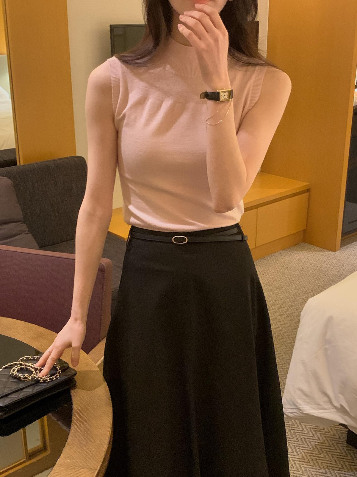 Soft Veil Sleeveless Knit