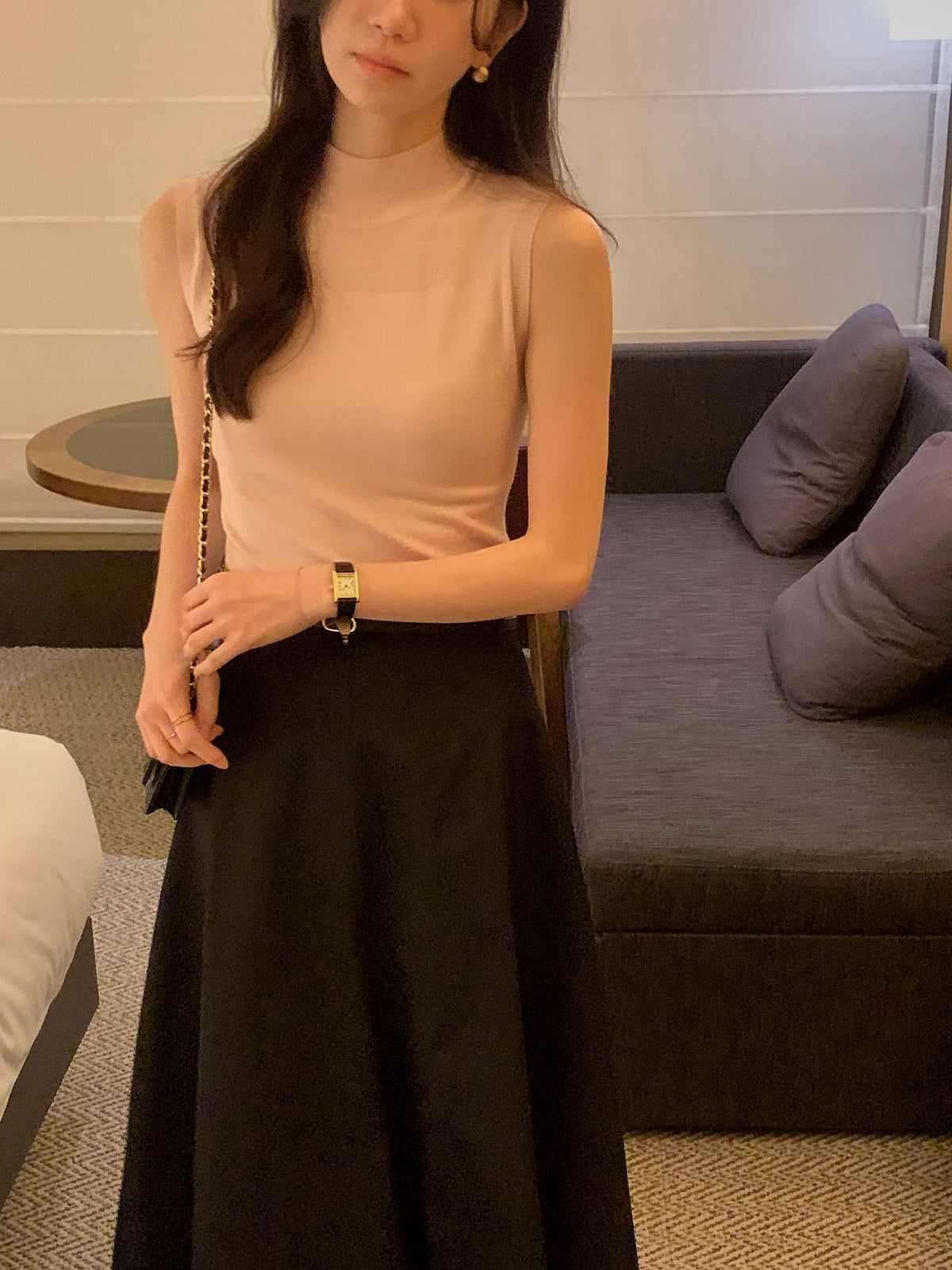 Soft Veil Sleeveless Knit