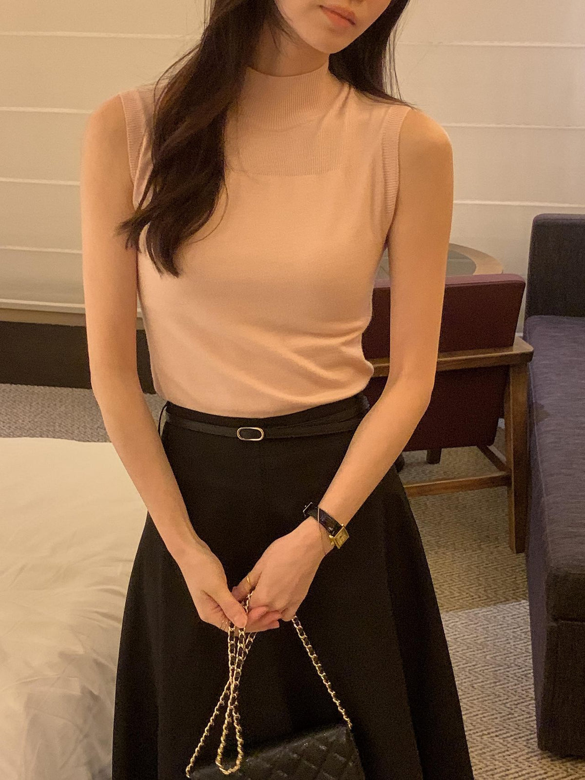 Soft Veil Sleeveless Knit