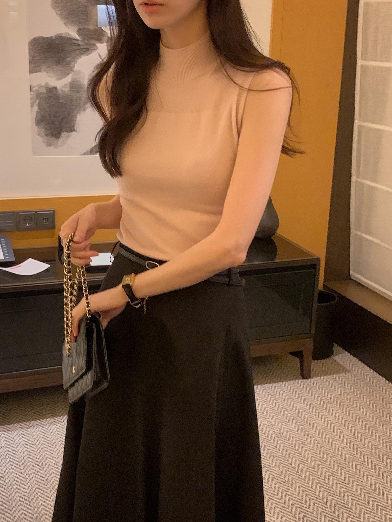 Soft Veil Sleeveless Knit