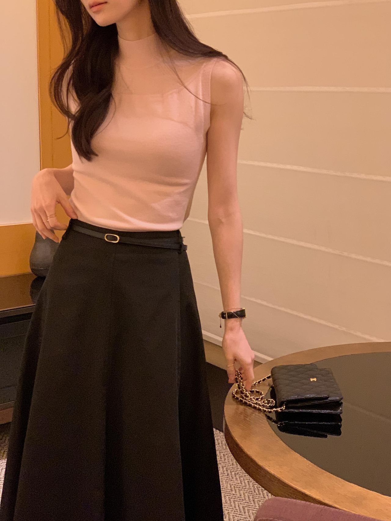 Soft Veil Sleeveless Knit