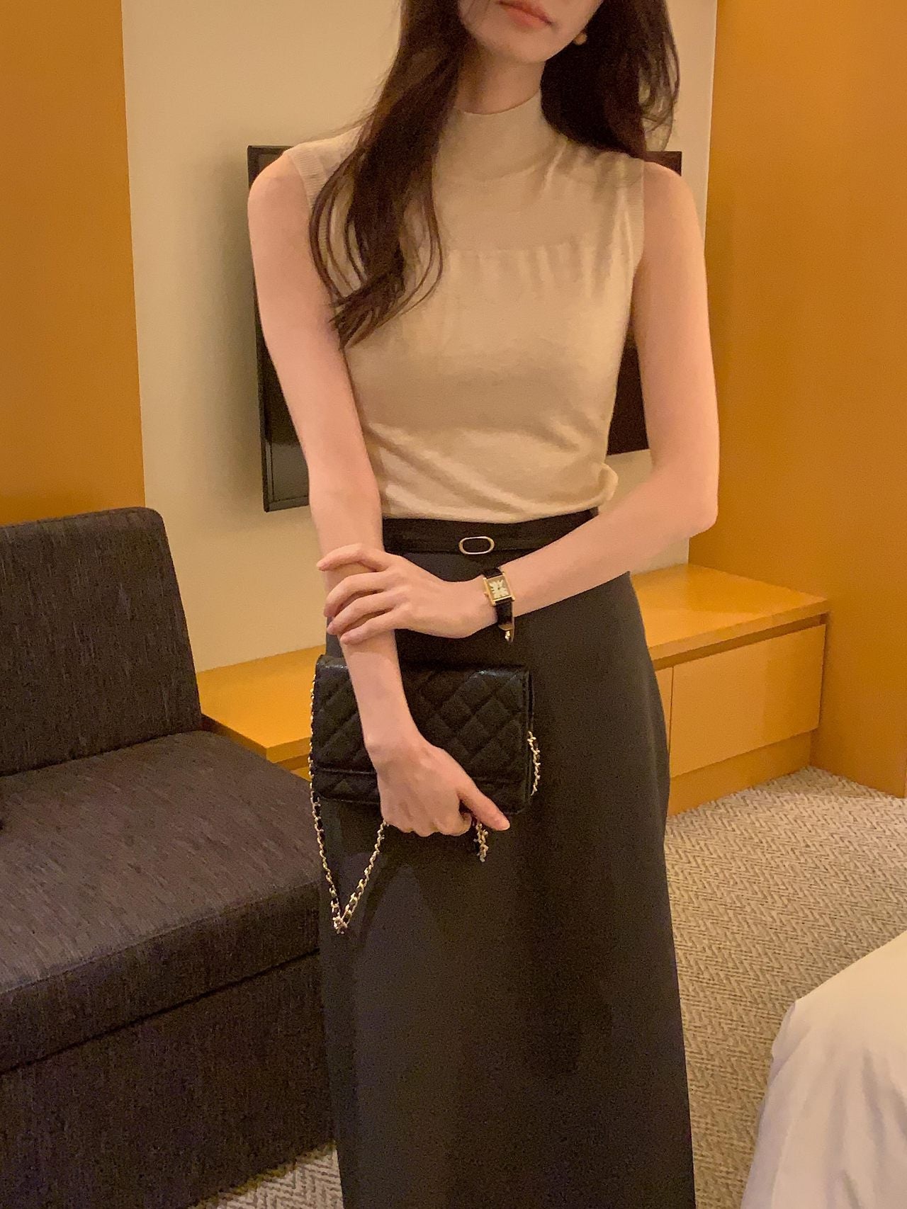Soft Veil Sleeveless Knit