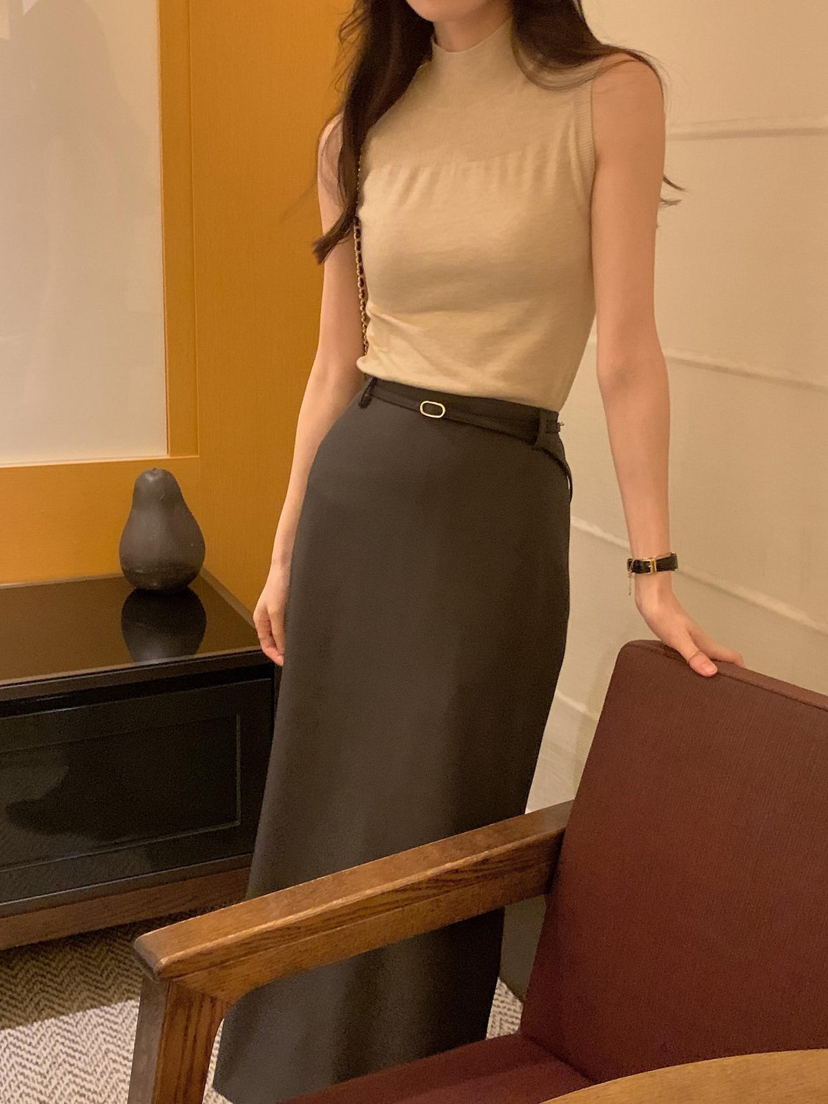 Soft Veil Sleeveless Knit