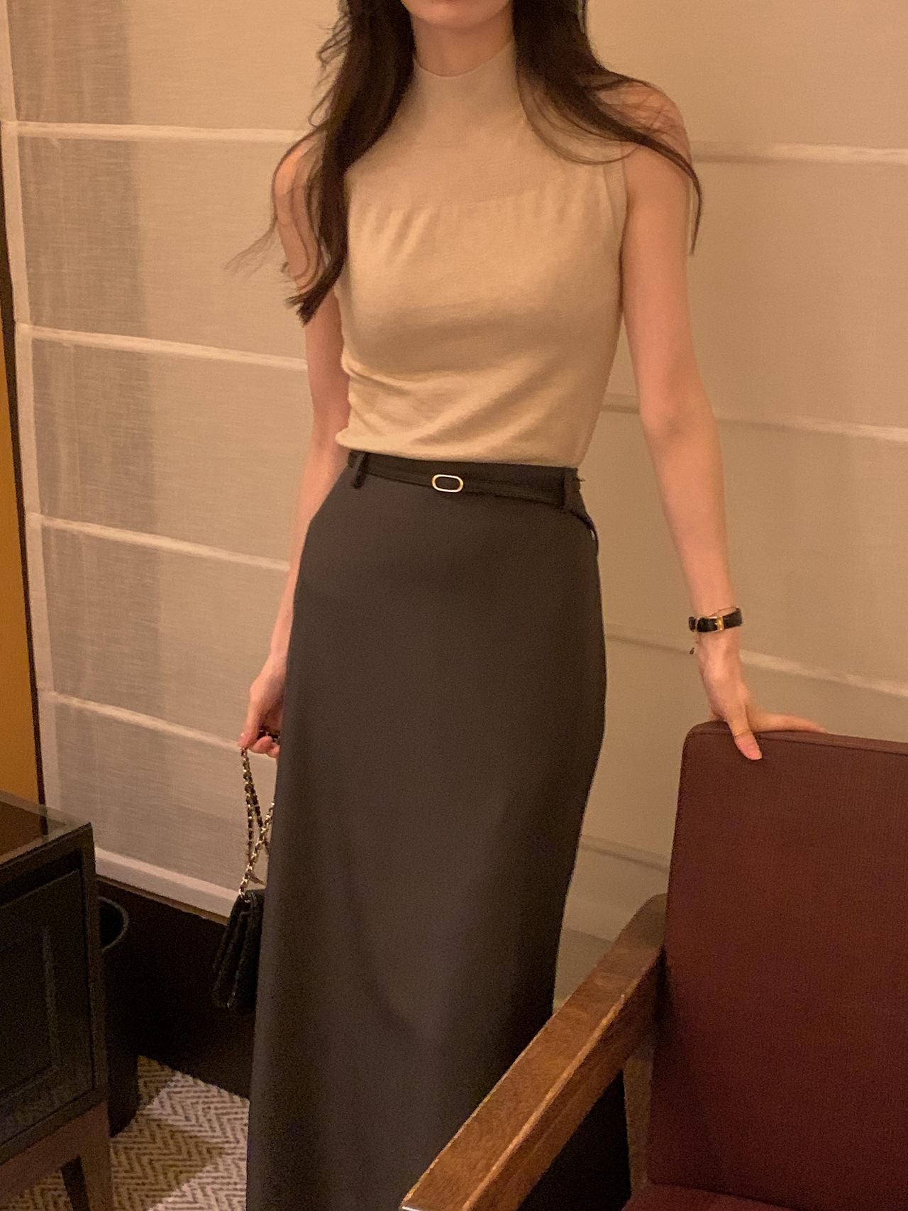 Soft Veil Sleeveless Knit