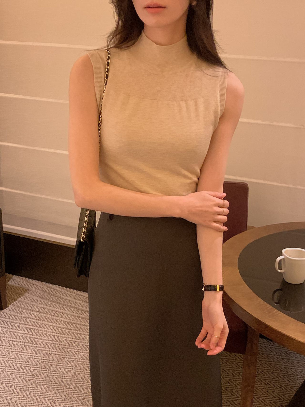 Soft Veil Sleeveless Knit