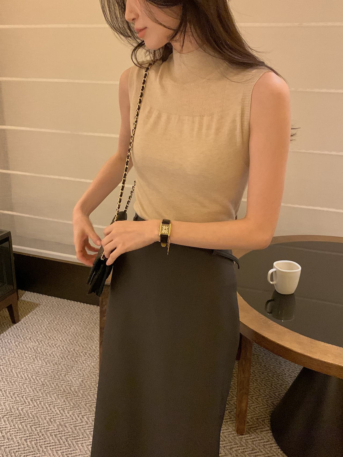 Soft Veil Sleeveless Knit