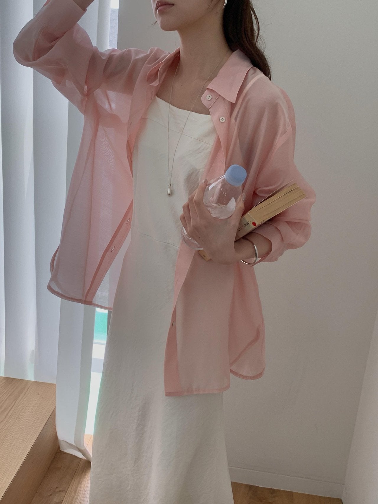 Silken Air Sheer Shirt Blouse