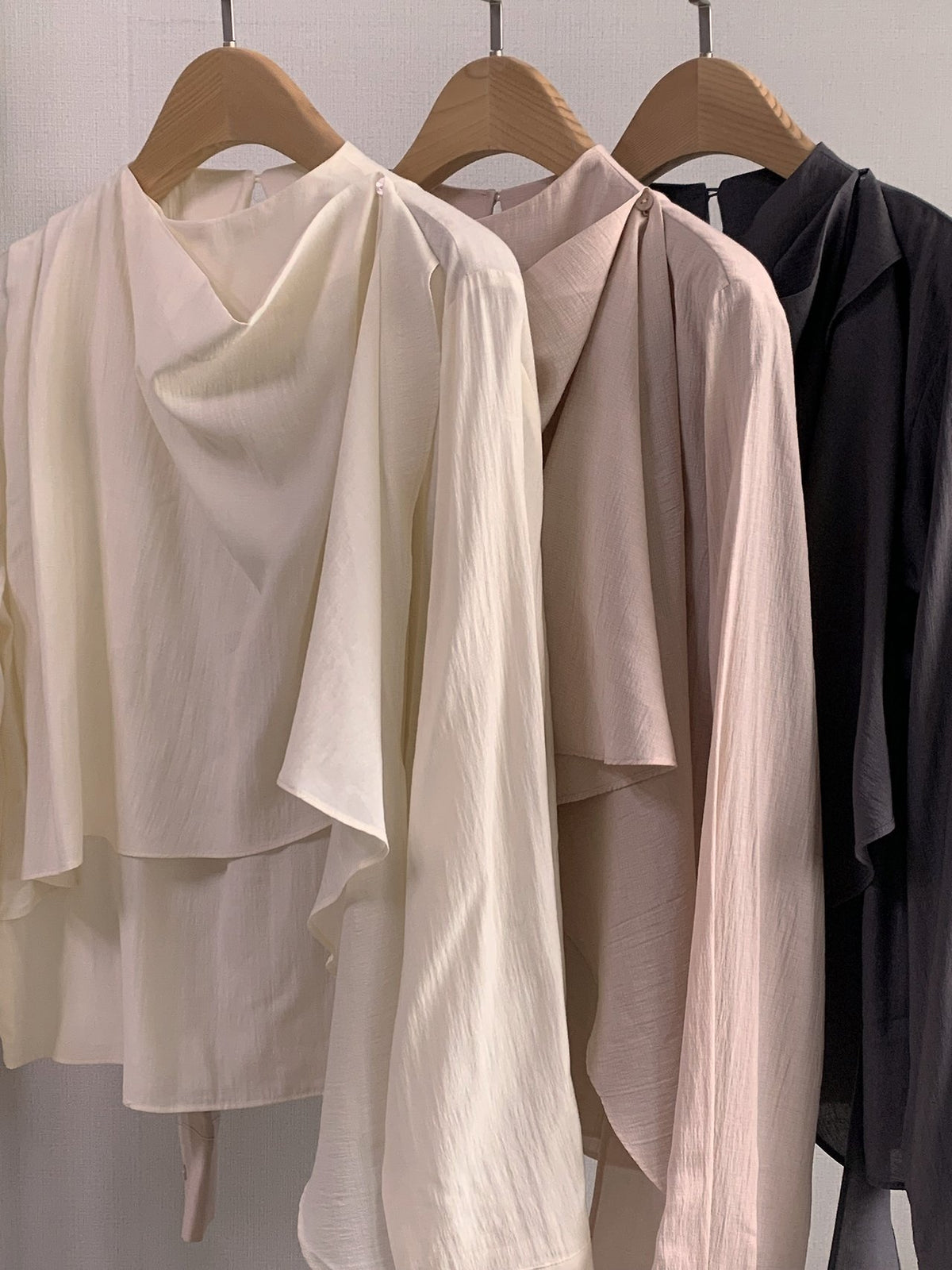 Poise Scarf Button Blouse