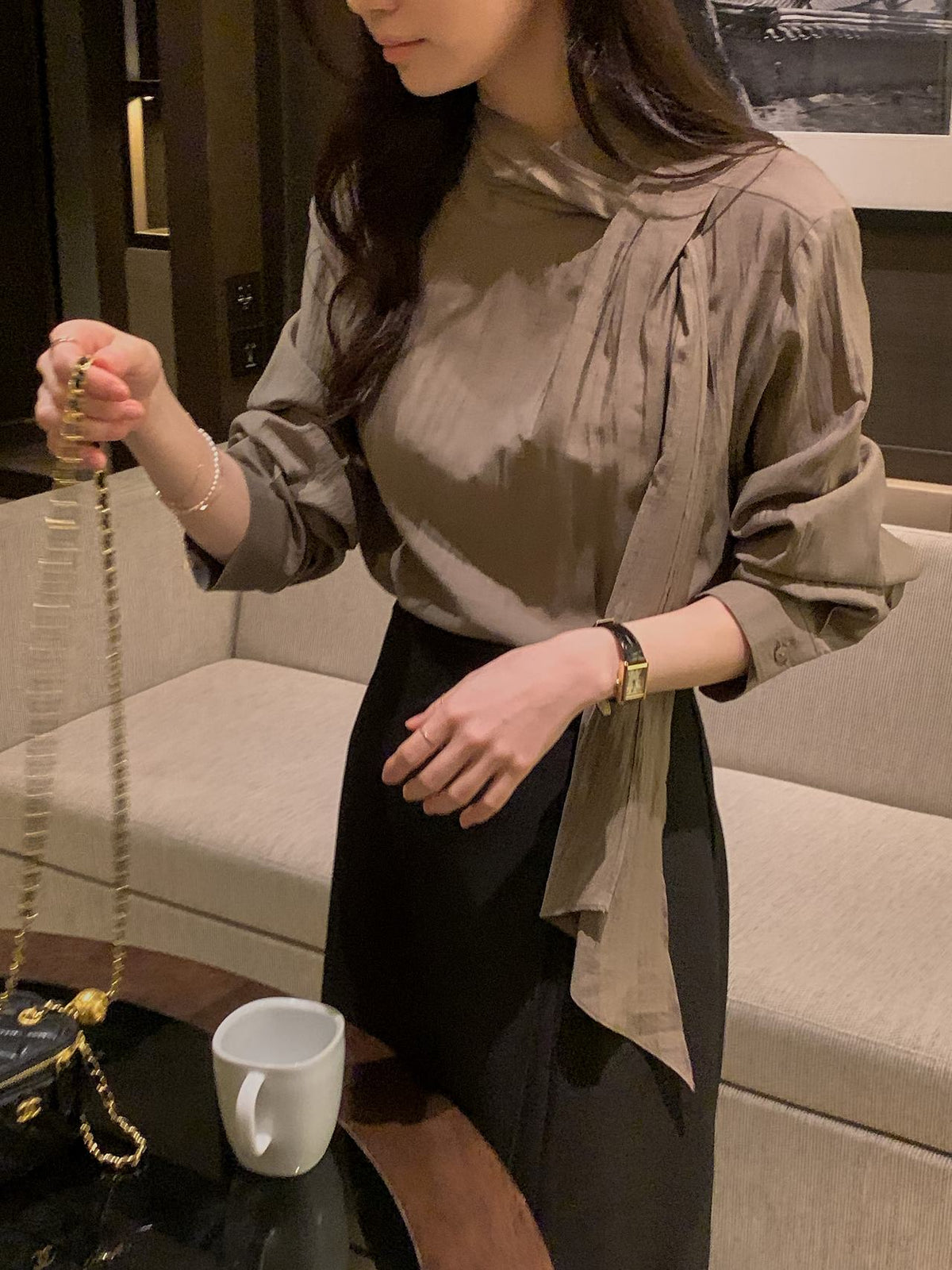 Aurelia Scarf Blouse