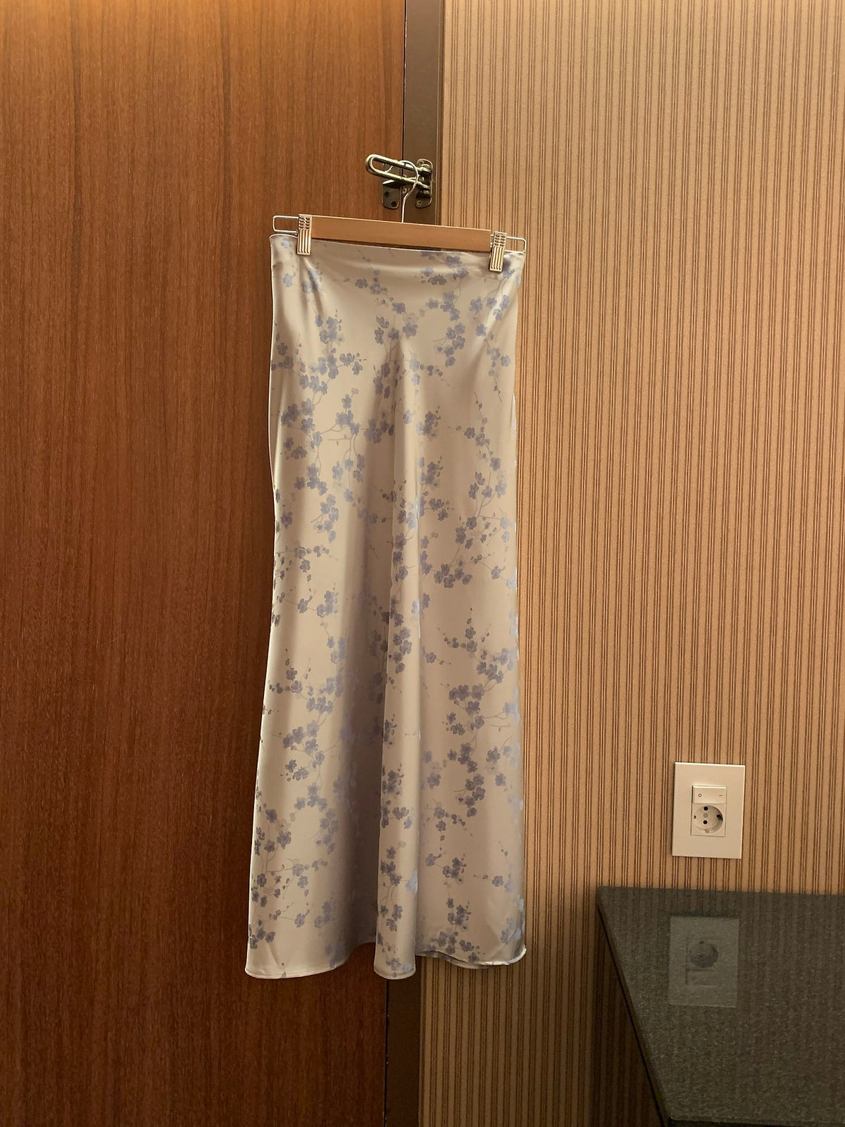 Silken Bloom Maxi Skirt