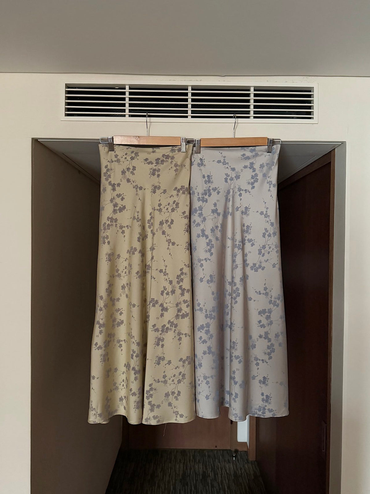 Silken Bloom Maxi Skirt
