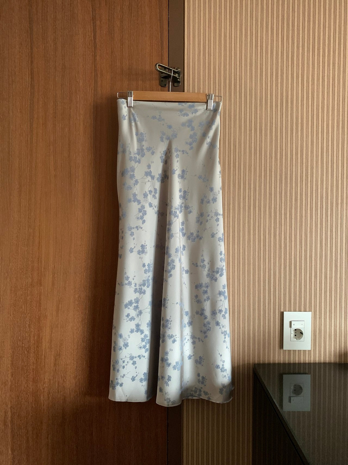 Silken Bloom Maxi Skirt