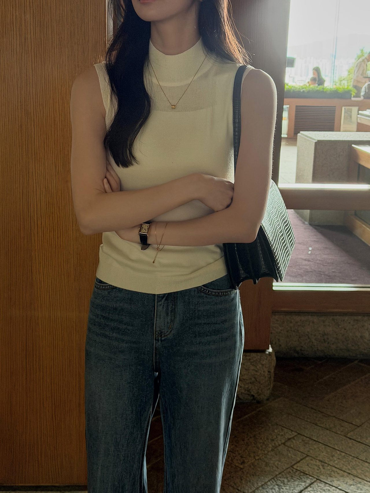Soft Veil Sleeveless Knit