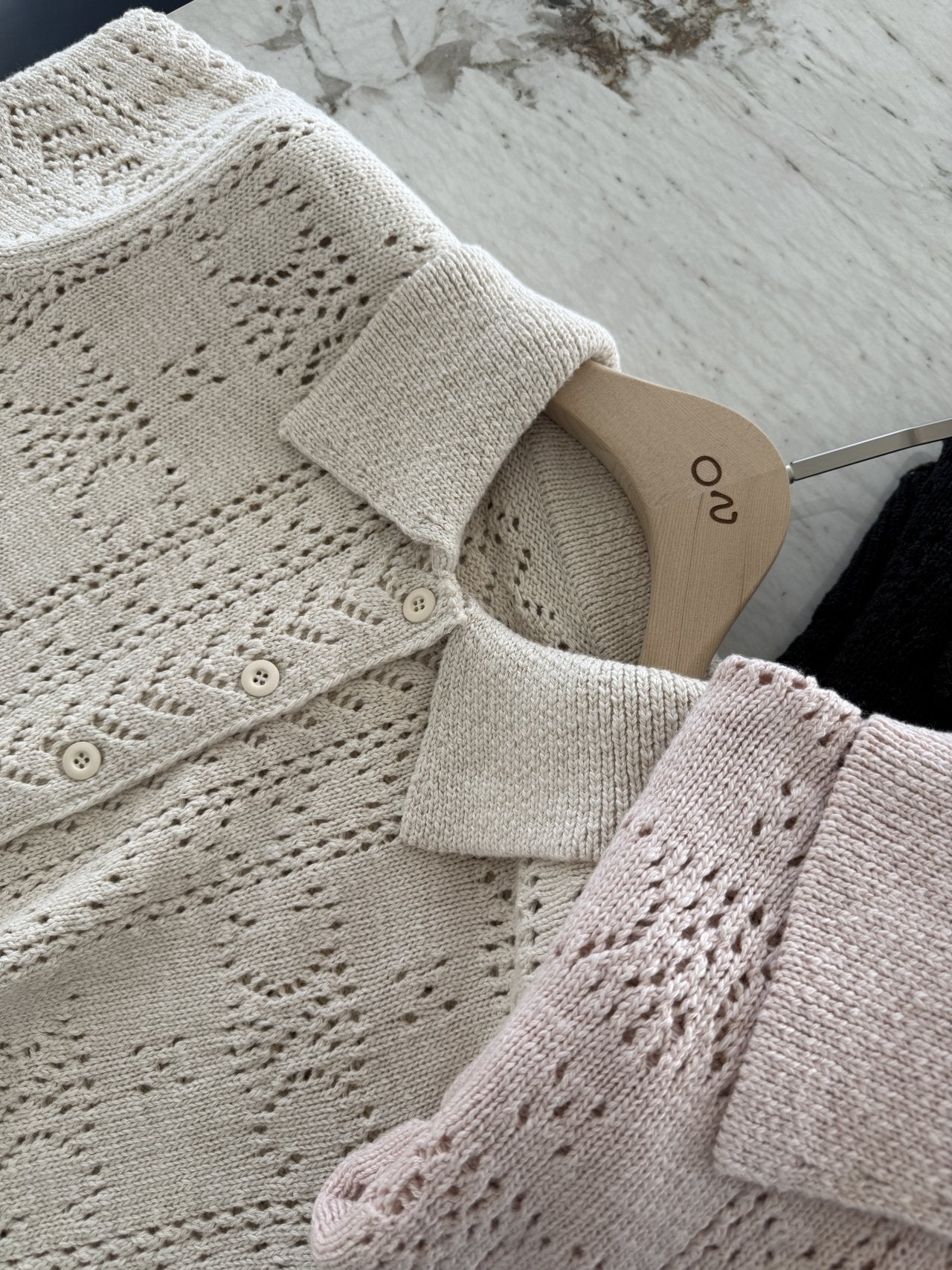 Classic Crochet Cardigan - Black